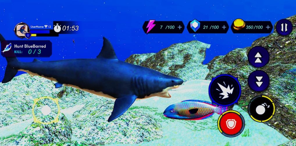 鲨鱼猎人模拟器安卓汉化版